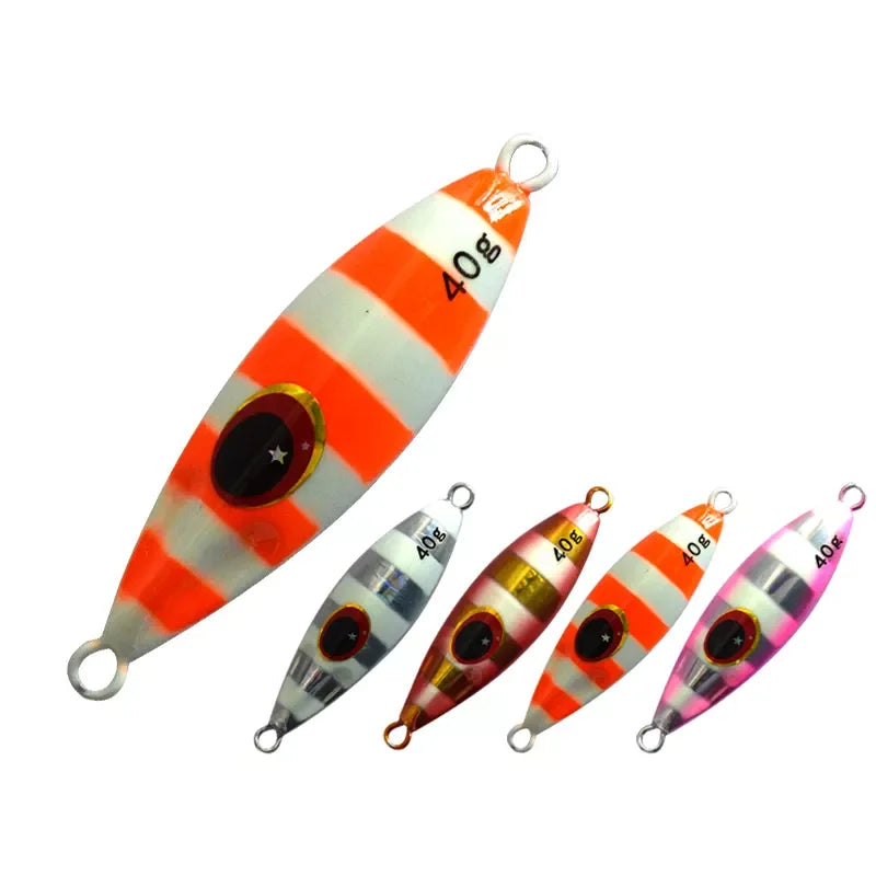 JY-04 30g 40g 60g 80g 100g 120g Slow Pitch Jigging Lures Metal Jig Lures Sea Jig Fishing Bee Lures