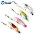 Sabiki Fixture Fishing Bait Shrimp Soft Bait Plastic Trolling Built-in Hook Set Luminous Bait Shrimp
