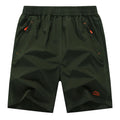 Men's Sports Wear Wholesale Logo Quick-drying Summer Gym Elastic Zipper Pocket Shorts