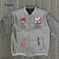 LAYENNE Custom Baseball Letterman Varsity Jacket  High Quality XL Men and Women's Leather Sleeves With Chenille Embroidery