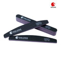 Customize Logo 80/100 100/180 Double Sided Black Emery Durable Washable Half-moon Sandpaper Nail File