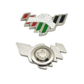 UAE New National Brand logo and Shaking Hands Map Shaped Metal Magnet Badge for the Next 50 Years National Flag Day