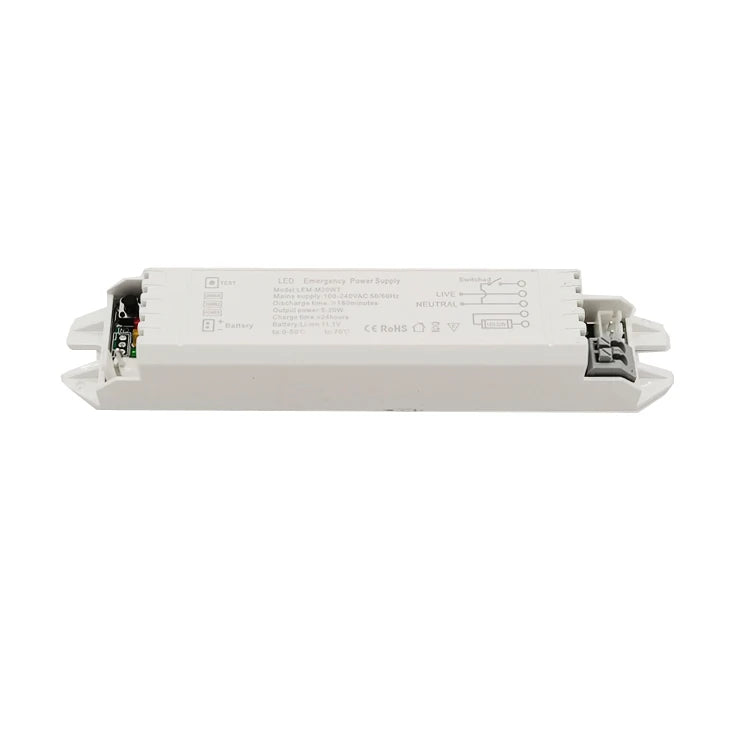 Battery Pack MAX20W Dual Output AC-DC Emergency LED Lights Plastic Case ROHS Certified Battery Backup Lighting System
