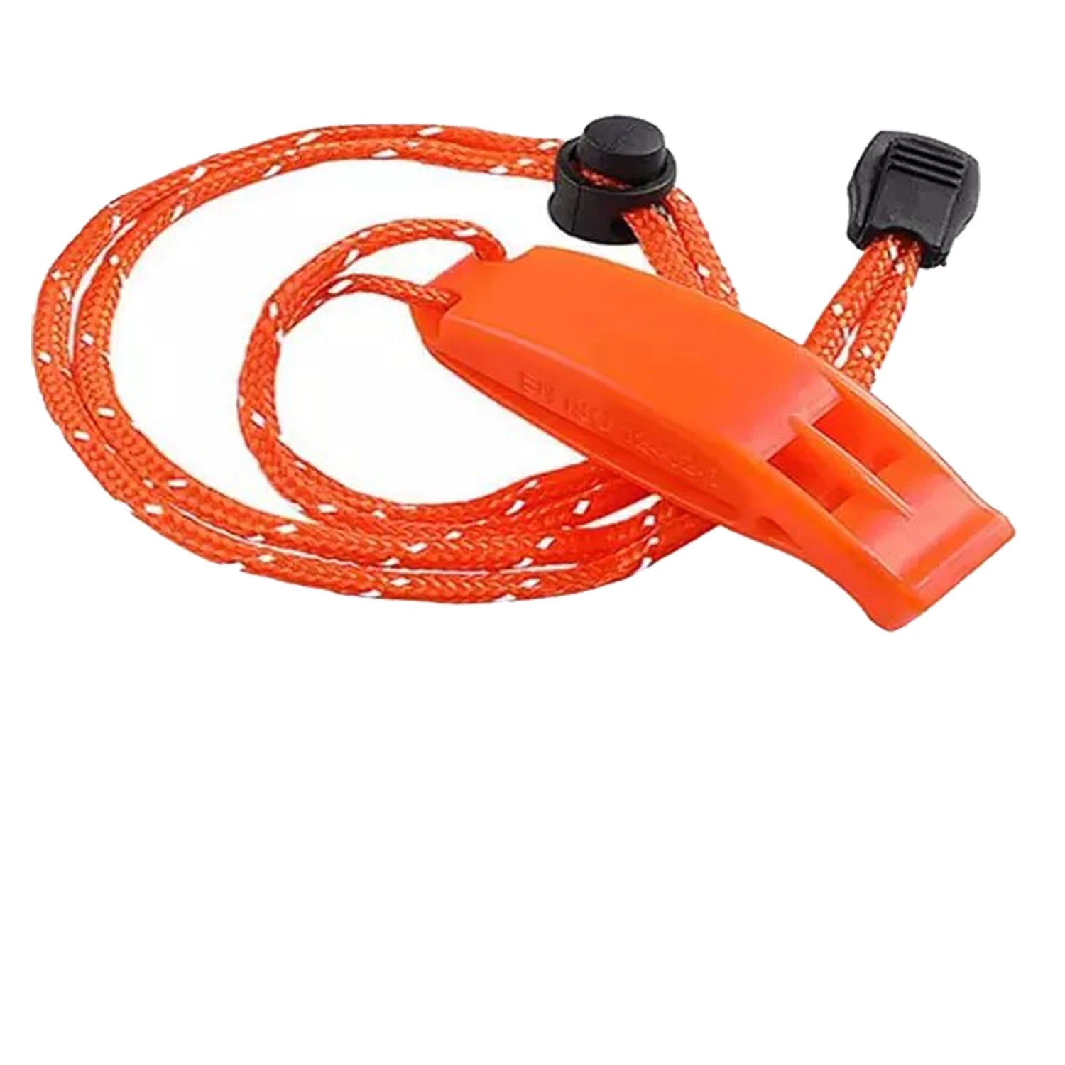 Custom Logo Emergency Survival Loud Safety Plastic Whistle with Lanyard for Hiking Outdoor