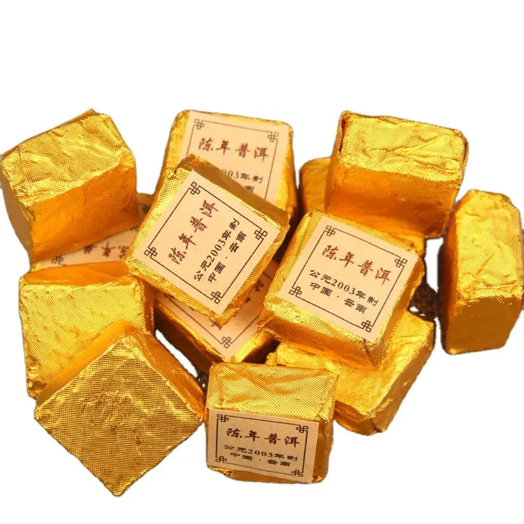 Golden Square Pure Puer Fermented Loose Tea Health and Slimming Compressed in Bulk or Box Packaging Available in Bag