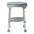 MSMT Durable Aluminum Frame Shower Stool Gray Design Rehabilitation Therapy Supplies Supports 300lbs Bathroom Safety Equipment