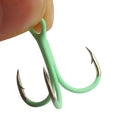 Wholesale High Carbon Steel Octopus Hook Luminous Circle-Shaped Fishing Tackles 2#-12# Treble Hooks for Fishing Gear