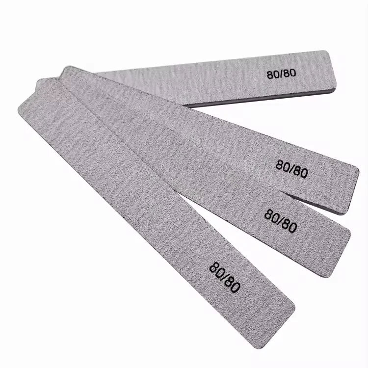 80/80 Nail File Custom logo Professional Nail File Own Branded 80/80 Grit Nail Files Professional