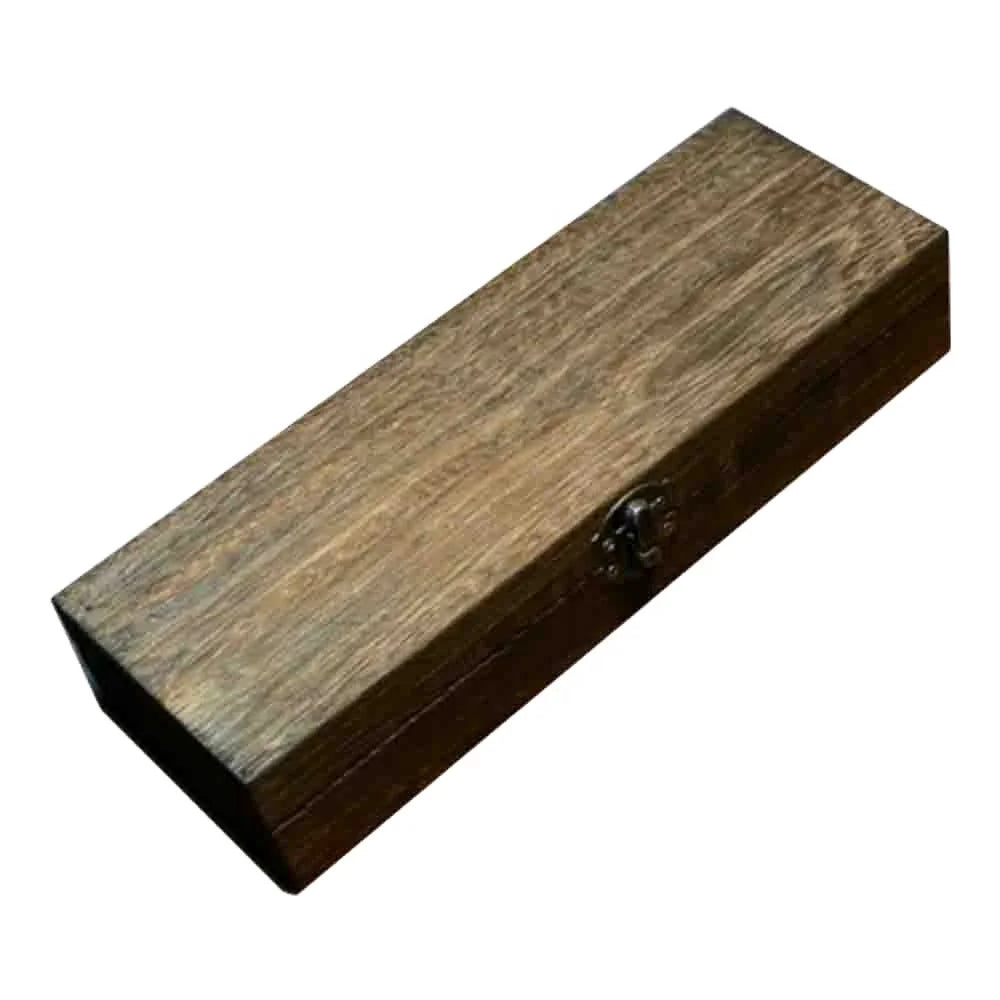 Antique Rustic Wooden Jewelry Box Multifunctional Display Case   Japan Feature  Small Rectangle Bracelet Storage Box