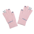 GL116 Christmas Touch Screen Knitted Glove White Knit Gloves Knitted Work Black Gloves Knitted