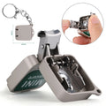 DIY Manicure Gifts Nail Cutter Key Chain Foldable Toe Nail Scissors Keyring Stainless Steel Custom Wholesale Mini Nail Clipper