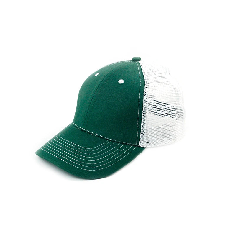OEM ODM Custom Design Promotional Unisex Adult Breathable Green Red Cotton Twill Mesh Leopard Sporty Cap