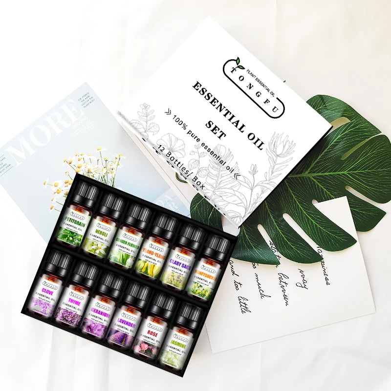 Nature Essential Oil Factory Customized Pure Organic Rose Essential Oil Set Shape Cosmetic Essential Oil Set Packaging