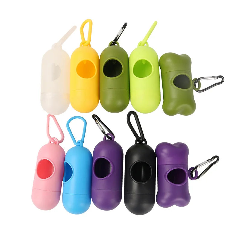 Manufacturer Direct Outdoor Pet Poop Biodegradable Bag Dispenser Private Logo Plastic Dog Poop Bag Holder  Dog Owner's