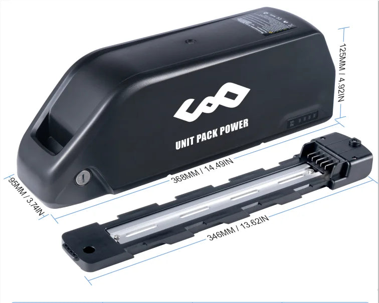USA Stock Down Tube 48V 52V 20Ah 21700 Electric Lithium Bicycle Battery Pack with 3A Charger for 750W 1000W 1500W Ebike