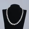 Zhuji New Design 11-13mm Natural Freshwater Pearl Edison Shape Necklace for Wearing