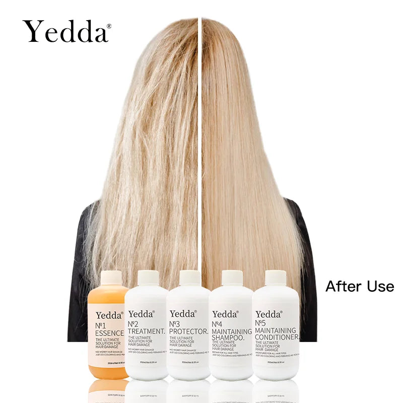 Yeddaplex Private Label Organic Hair Care Dyeing Perming Gel Formula No.1/No.2/No.3 for Repairing Damaged Frizzy Split Ends Hair