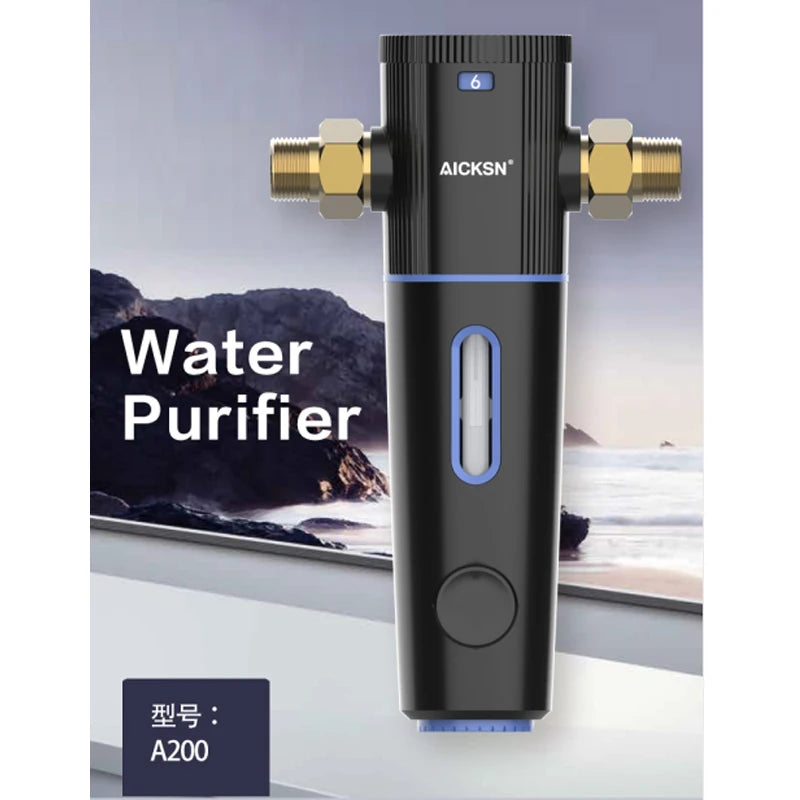 AICKSN AICKSN-F300 Prefilter Water Filter for Kitchen Sink 40um First Step Filter for Whole House Battery Powered Filter System