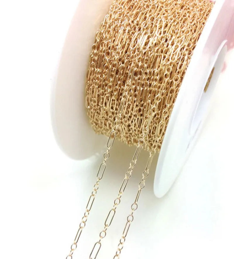 14K Gold Filled Chain Not Fade 1.68mm DIY Jewelry Making Findings