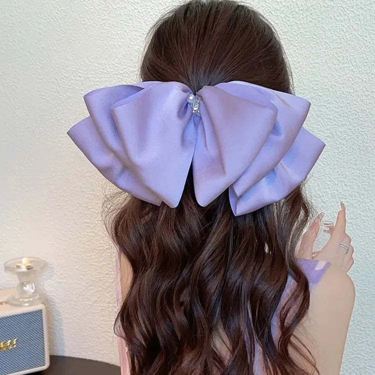 High Quality Flower Butterfly Hair Clips Scrunchies Bowknot Claw Clips Ponytail Hair Accessories Pearl Hairgrips