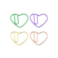 Colorful Stationery Gifts Metal Funny Decoration Paperclip Book Marks Shaped Love Heart Paper Clips