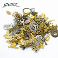 YuenZ 50g/bag Multiple Styles Charm Metal Pendants Fit Necklace Bracelets Jewelry Making U012