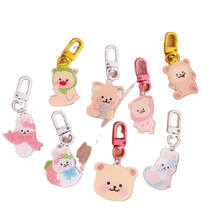 Wholesale Cheap Korean Style Blank clear Acrylic Disc Keychain