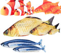 In Stock Luxury Catnip Cat Toy Plush Simulation Crucian Carp Saury Carp Interactive Fish Toy for Playing