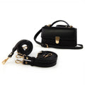 Meetee B-S106-13 Black Exquisite Accessories Long Adjustable Leather Crossbody Bag Shoulder Strap