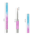 5pcs Set Nail Liner Brush Set Metal Handle Stripe Lines Drawing Flower Pen Painting Dotting Tools Nail Liner Brush