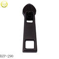 Women's Bags Accessory Zinc Alloy Metal Zipper Slider with Gunmetal Logo Blanks Backpack Zip Hardware Tags
