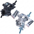 Aluminum Pro Swivel Dual Coupler Clamp.Fits 2inch (38-52)mm Truss1100LB(500KG )Load Heavy Duty Swivel Truss Clamps.