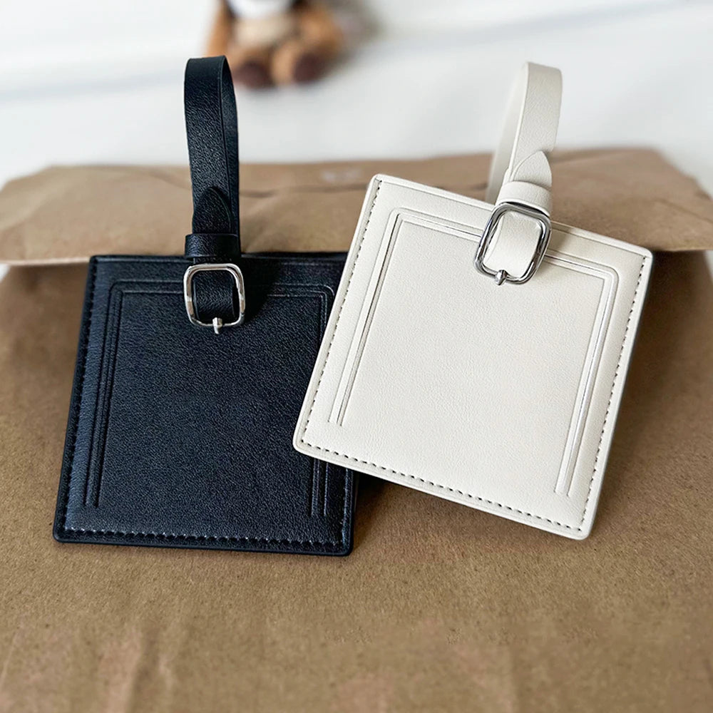 Hot Selling Travel Luggage Tags Suitcase Tags Wholesale Customized Microfiber Leather Luggage Tags