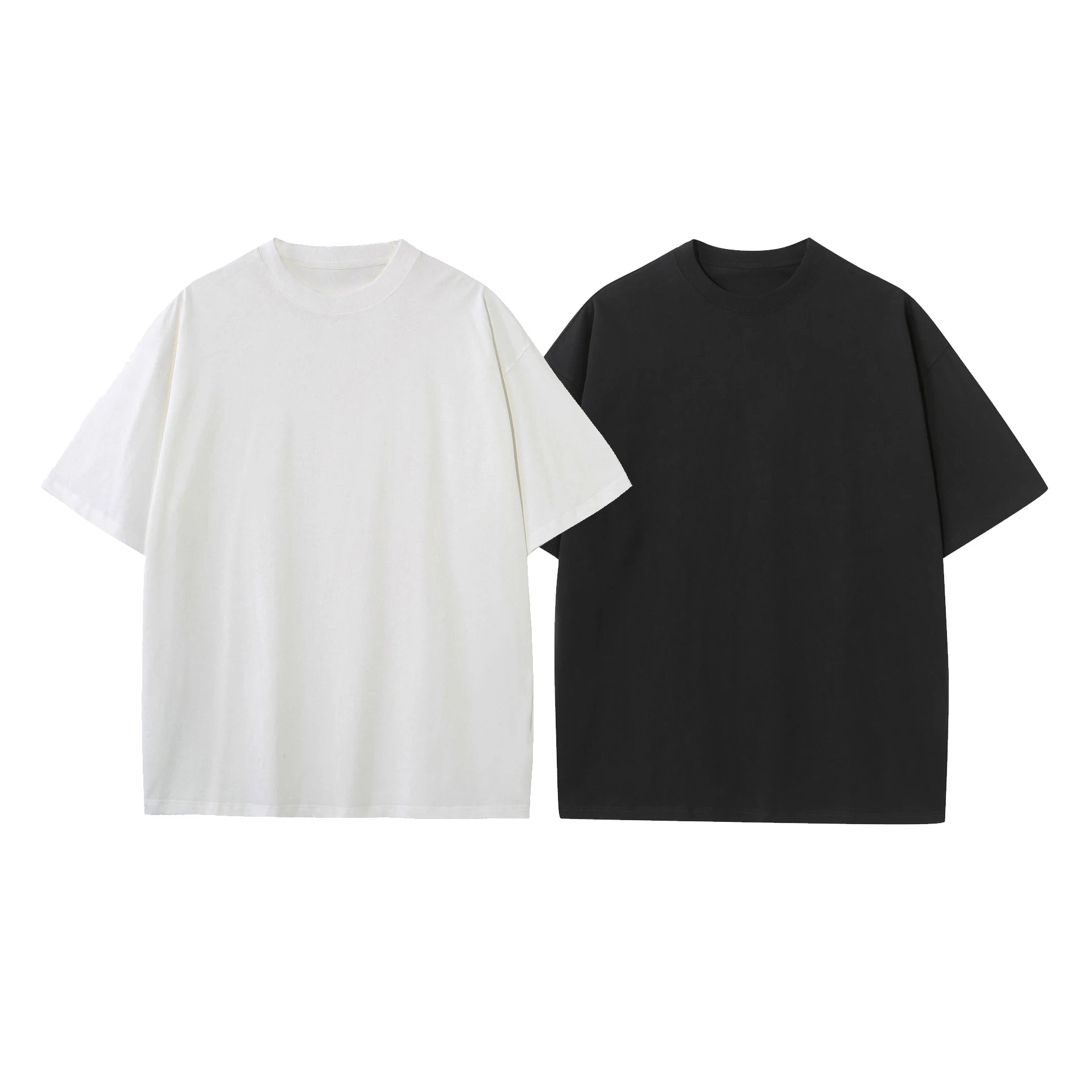 Plain Blank Puff Printing 100% Cotton O-Neck Loose Fit Breathable White Sport Gym Run Men's Casual Summer Wear T-Shirts