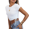 2025 Summer T-shirts for Women Wholesale Short Crop tank Top Women Gym Crop Top Tee for Women