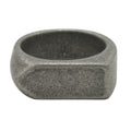 Korean Vintage Punk Stainless Steel Antique Silver Plated Crystal Knuckle Ring for Men
