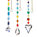 GOLDENHAITAI Crystal Sun Catchers 68mm Rainbow Maker Heart Pendant for Home Window Garden Hanging Ornament Gifts Chakra S316807