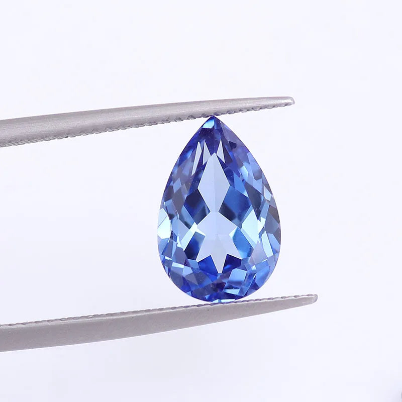Pear-Shaped Sapphire DIY Bare Stone Jewelry Shallow Diamond Drip Shape Loose Moissanite Main Stone Moissanite Jewelry