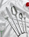 Best Seller Modern 410 Stainless Steel Cutlery Set High Home Hotel Restaurant Wedding Travel Camping Silver Cutlery Set