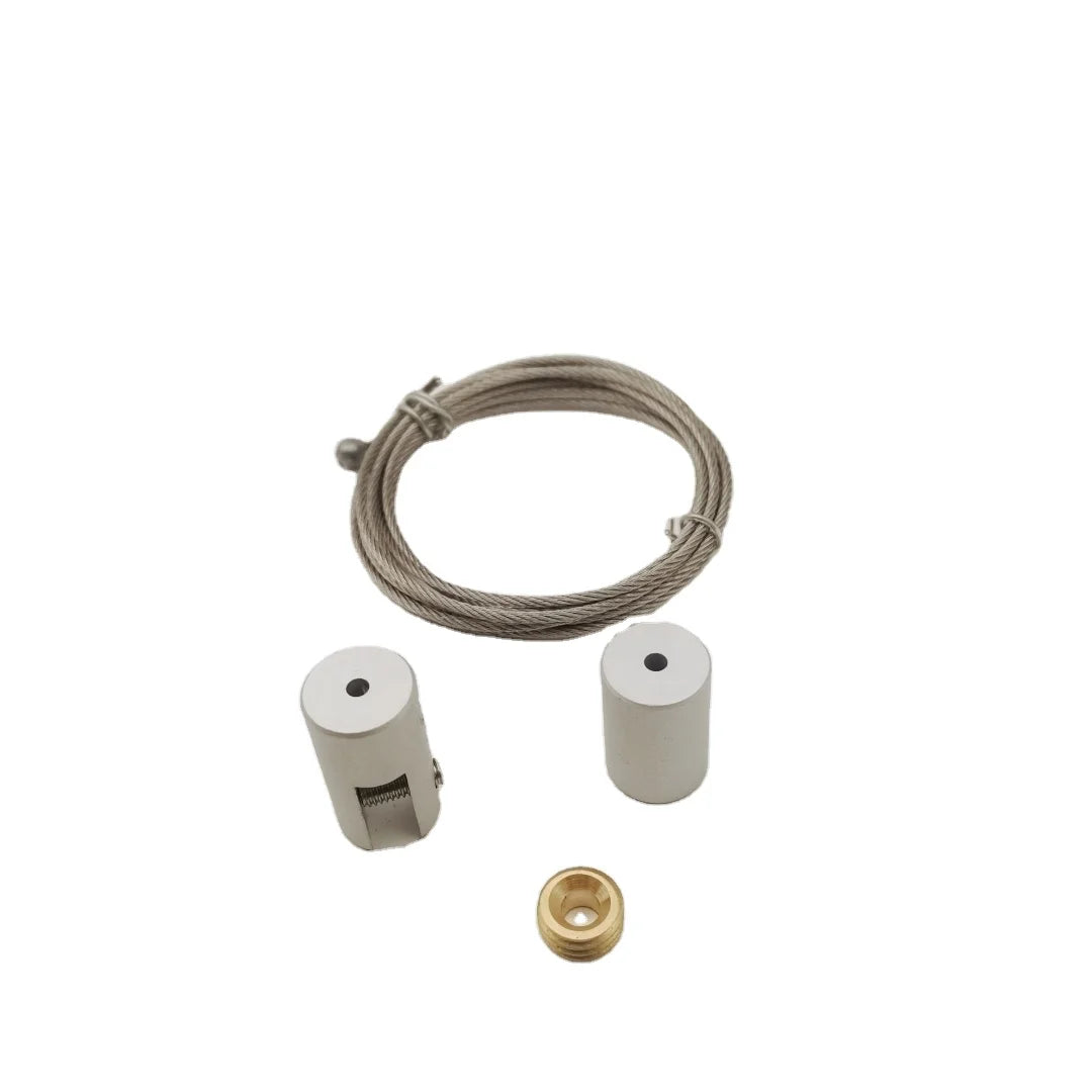 Ningbo Factory Single Wire Acrylic Panel Cable Sign Hanger System Aluminium Sign Clamp Display Rod Fasteners Product