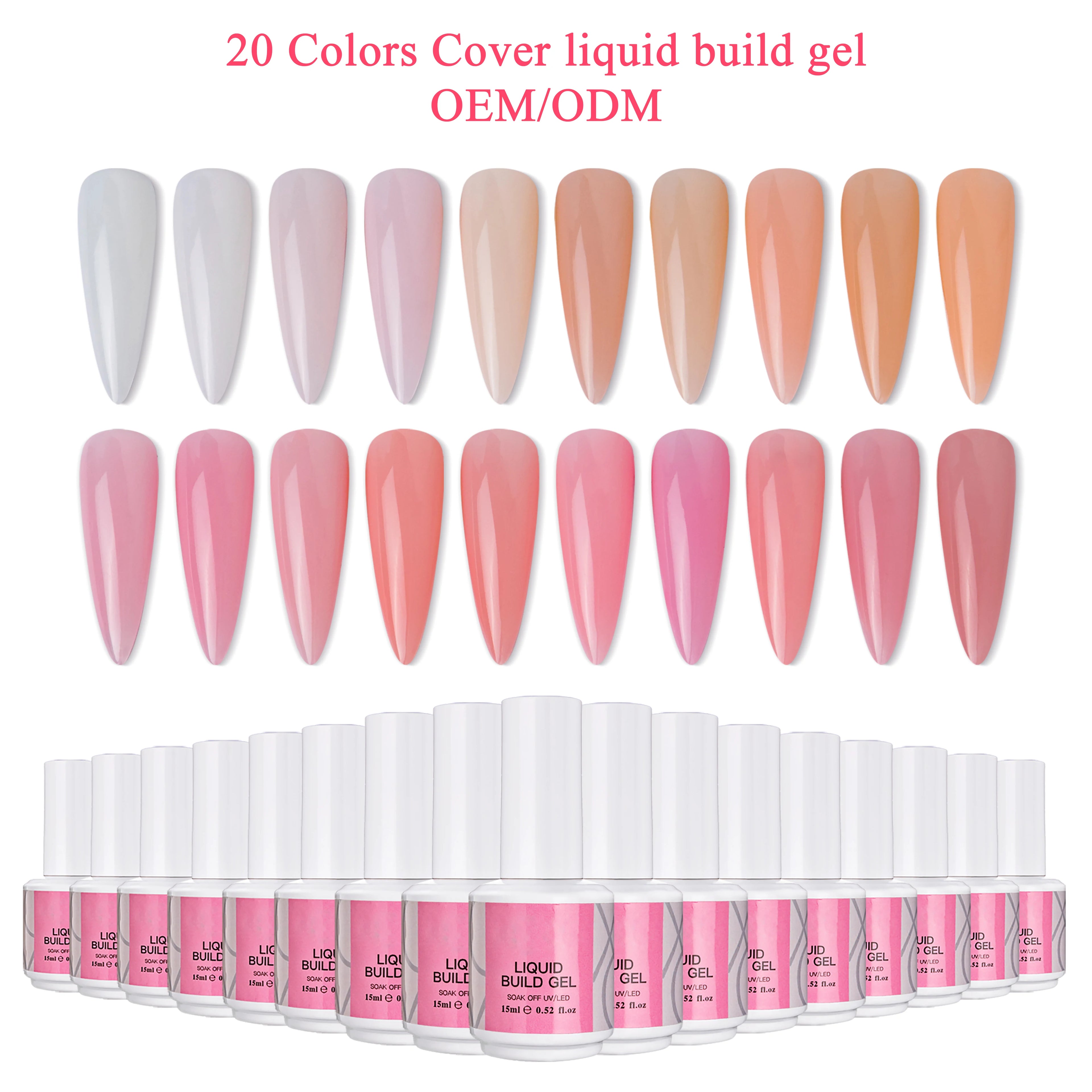 Caixuan  Cover Liquid Build Gel  Factory Wholesale UV Gel Polish