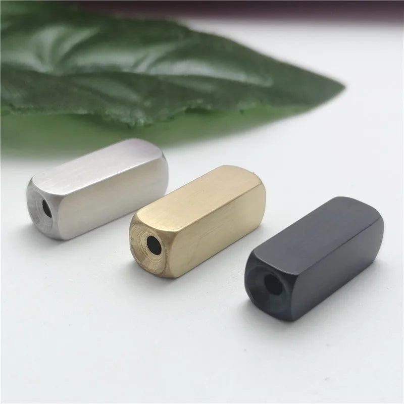 Stainless Steel Metal Loose Beads Bar Cuboid Tube Straight Spacer for Bracelet Necklace Jewelry Making DIY Crafting Findings