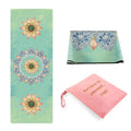 Color Kid Women Folding Pilates Natural Rubber Rpet Recycle Pet 1 Mm Yoga Mat Travel