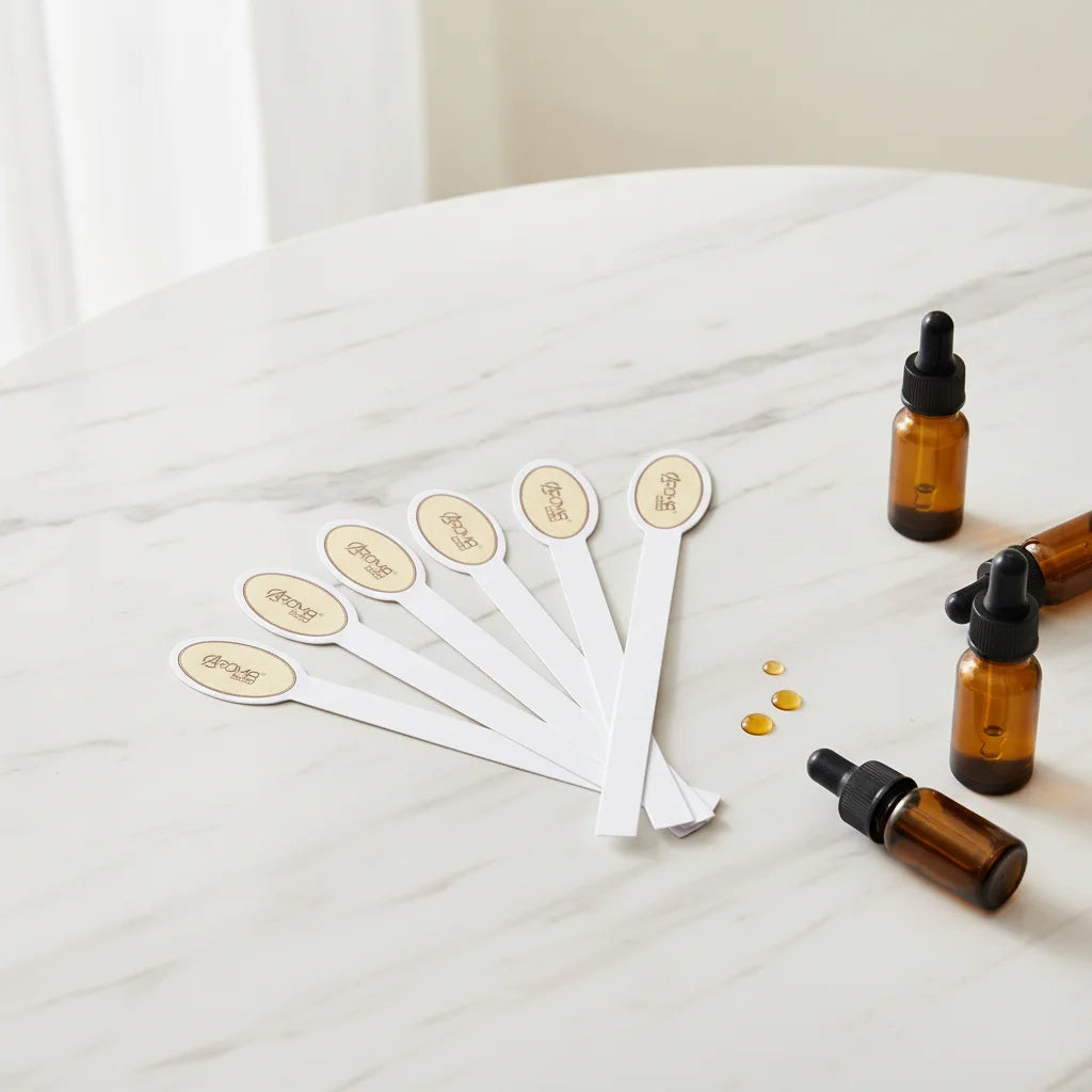 Custom Business Card Perfume Tester Essential Oil Blotter Logo Absorbent Cardboard Full Color Offset Printed Hot Stamping