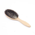 Special Oak Wood Hair Brush with Soft Boar Bristle and Cushion Paddle Features Customizable Logo Factory Boar Hair Brush