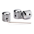Dome Potentiometer Knob Tone Control Chrome Volume  Metal Knobs for Electric Guitar Bass with Screw Allen