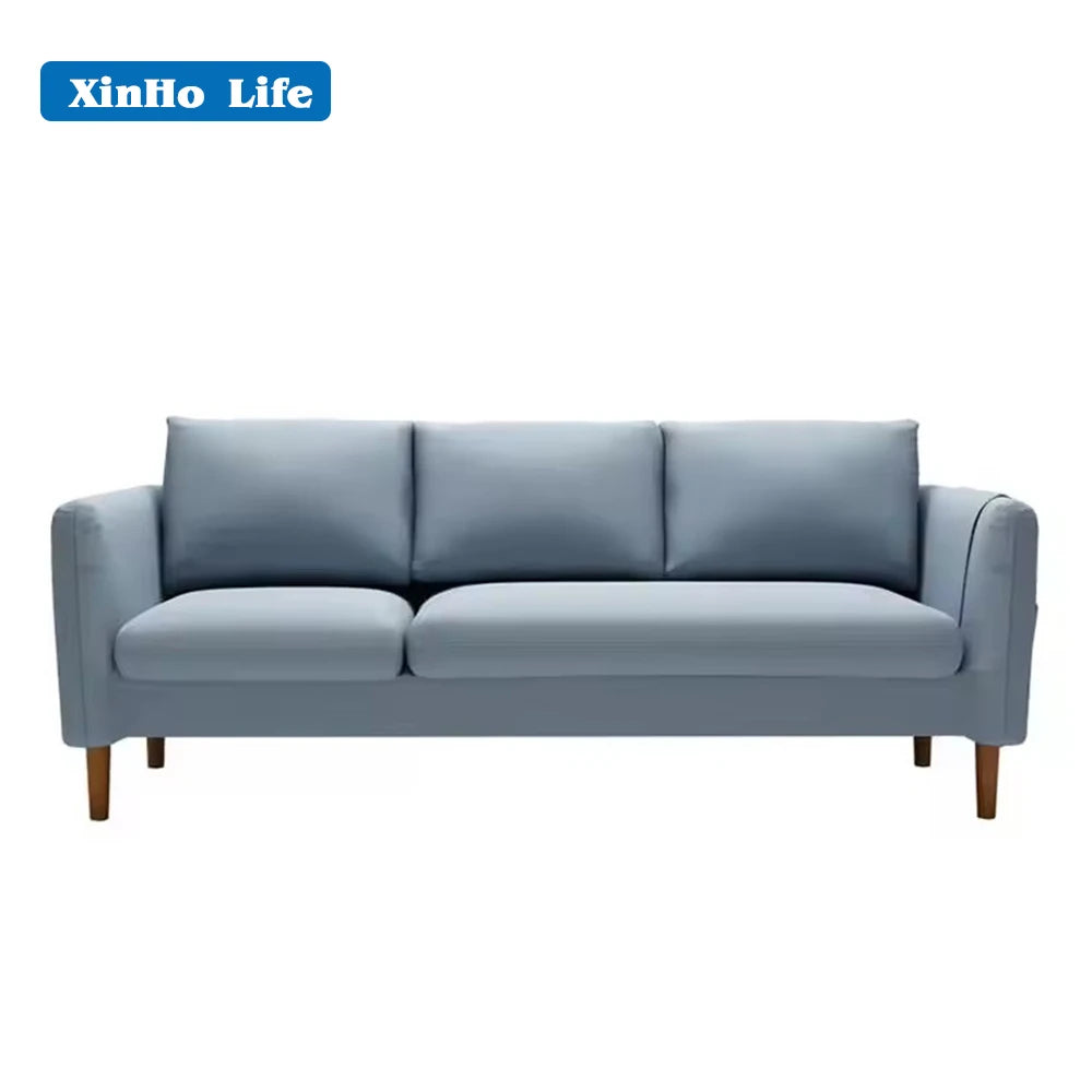 Modern Reclining 2-Seater Corner Sofa for Living Room Home Furniture with Sponged Fill & Legs