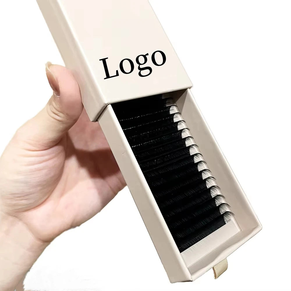 Soft Handmade Eyelashes 100 Mink Fur Private Label Individual Eyelashes Lash Eyelash Extensions