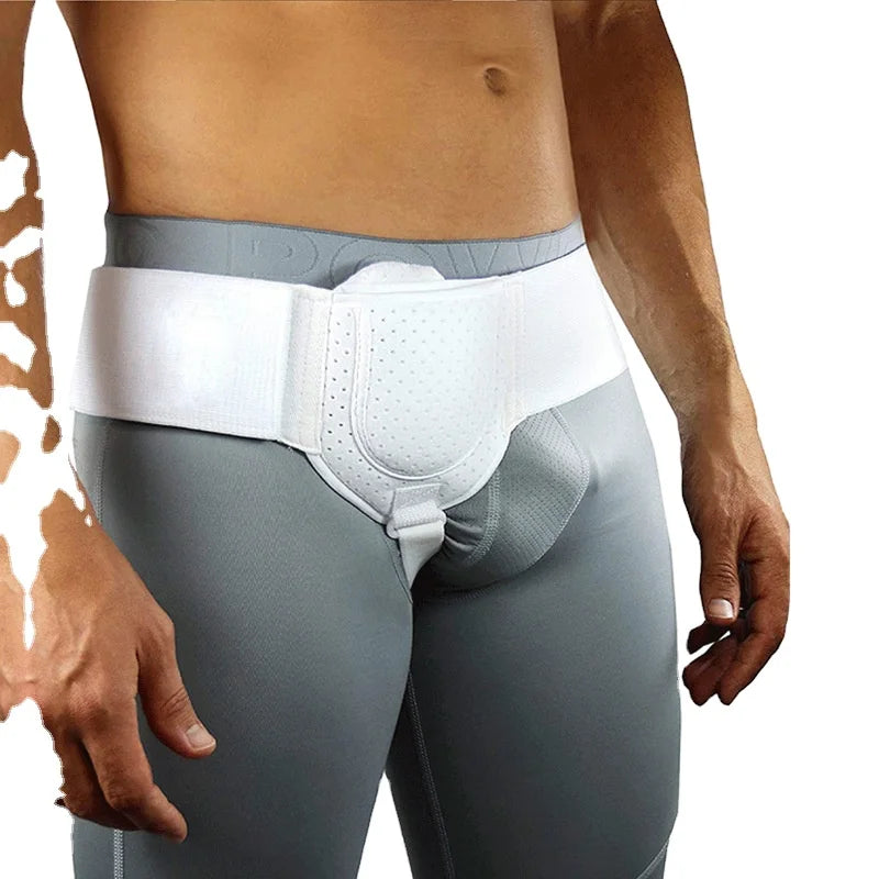 Pressurized Small Intestinal air Hernias in Adults and Supporting Inguinal Hernia Bands in Men