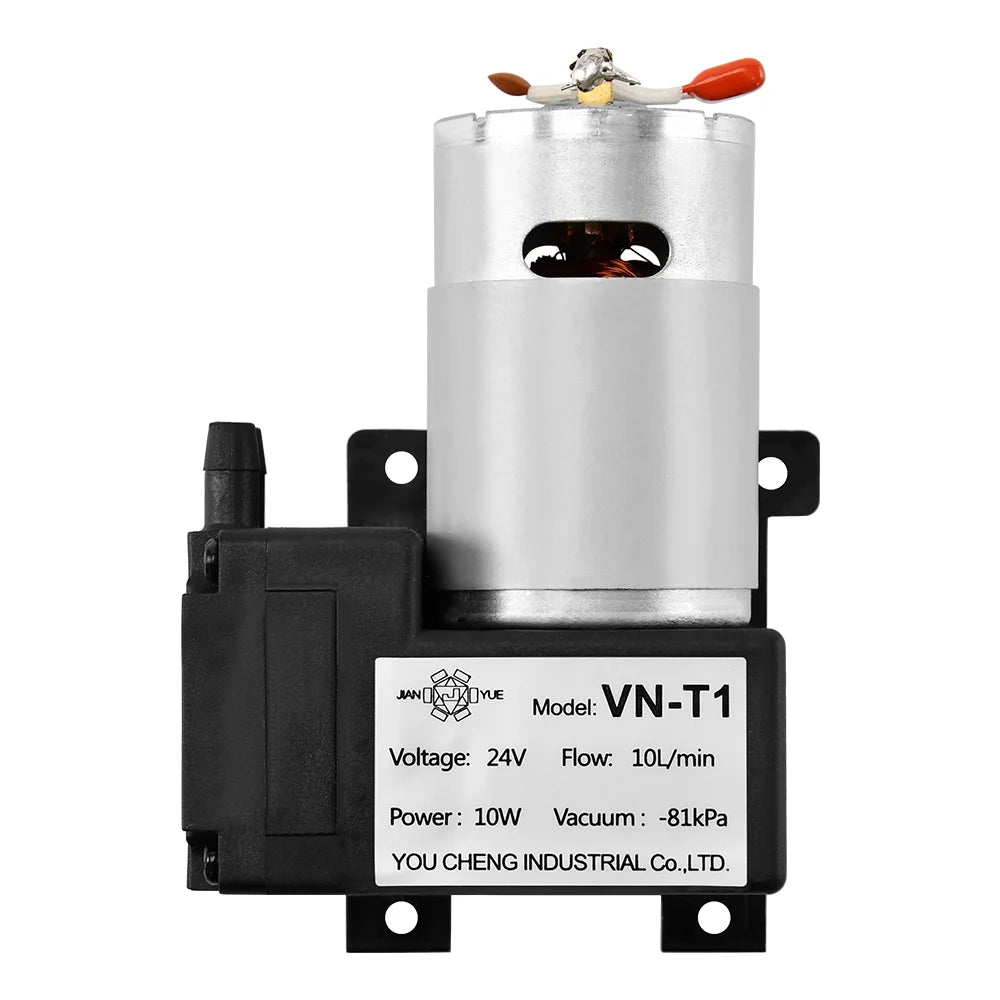 VN-T1 24V 10W 10L/min -81kpa Mini Electric Oil Free Piston DC Vacuum Pump and Air Pump for Industrial MegaBDM
